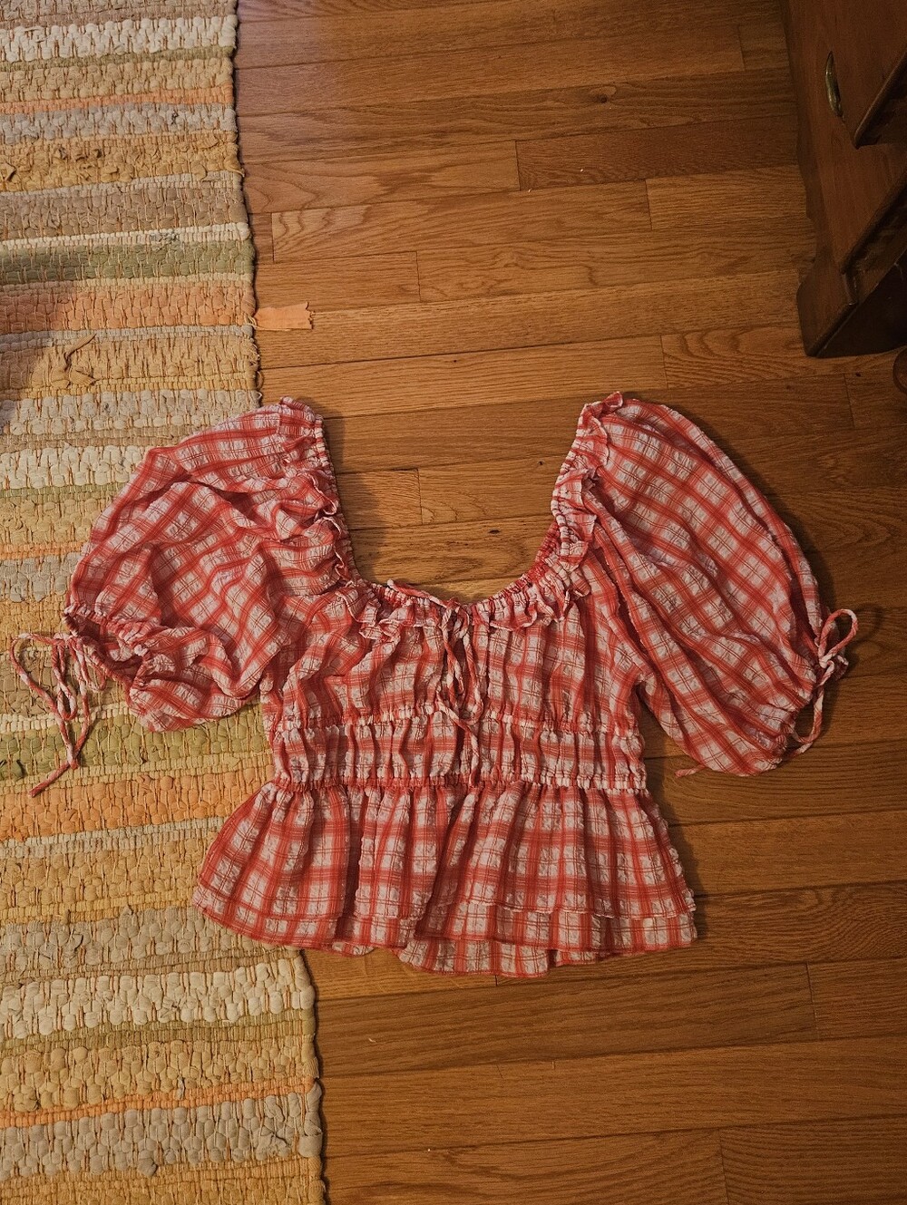 NEW En Saison summer ruffle tie  top